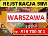 Warszawa zarejestrowane karty SIM startery do tele